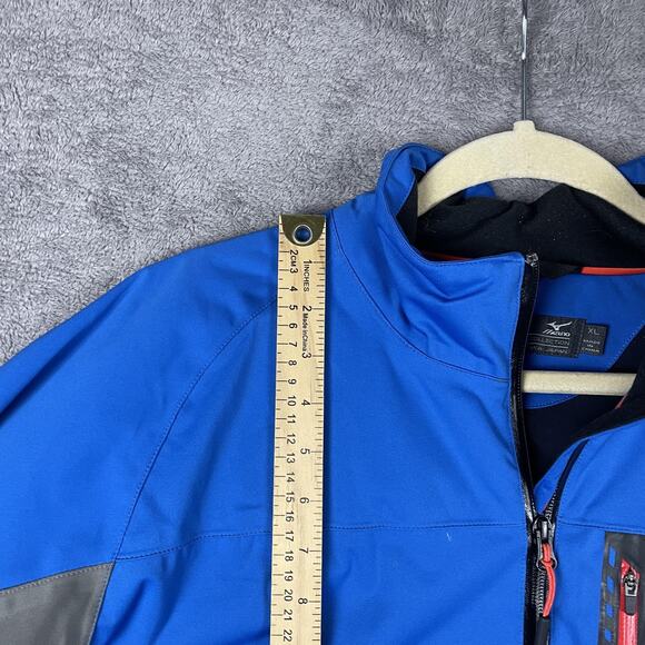 Mizuno Pro Jacket Mens XL Blue Softshell Impermalite Water Resistant 52GE5003 - Picture 10 of 16